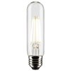 Satco 8 Watt T10 LED Lamp, Clear, Medium Base, 90 CRI, 3000K, 120 Volts S21351